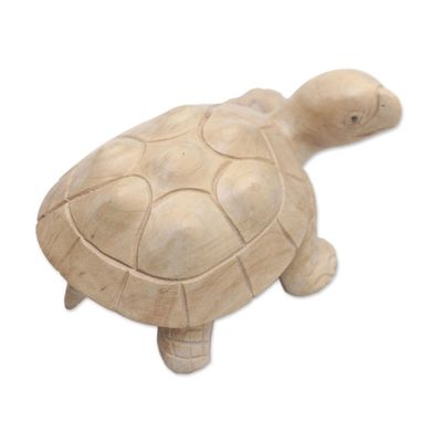Alternate image for Wood Terrapin Turtle Statuette Hand Carved in Bali Papa Terrapin