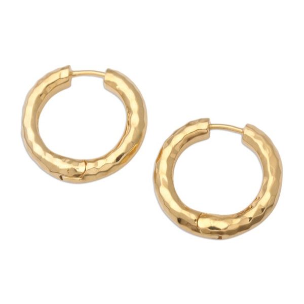 Alternate image for Handcrafted Gold-Plated Hoop Earrings from Bali Endless Hoops in Gold