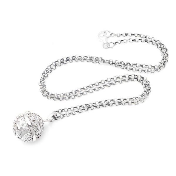 Alternate image for Balinese Sterling Silver Harmony Ball Necklace Angel Amulet