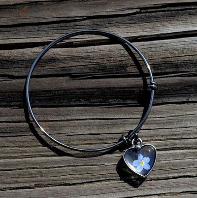 Image for Forget Me Not Bracelet, Heart Charm