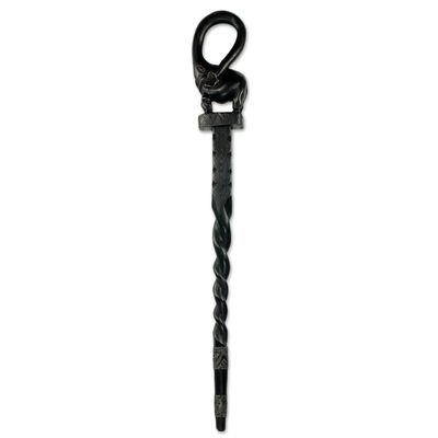 Primary image for African Elephant Decorative Walking Stick Carved by Hand Osunu Greeting