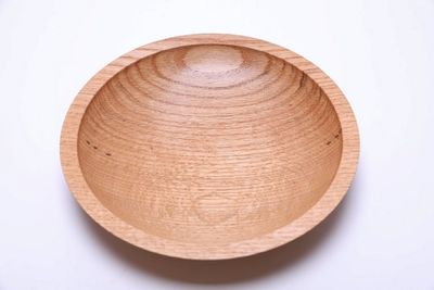 Alternate image for #2618 Quartersawn Red Oak Wooden Bowl  10 1/4 x 2