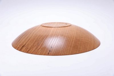 Alternate image for #2618 Quartersawn Red Oak Wooden Bowl  10 1/4 x 2