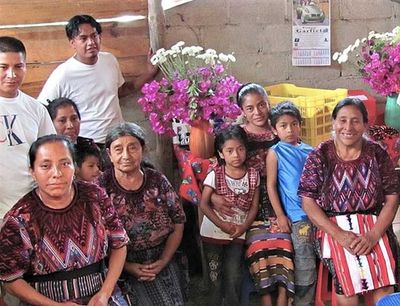 Alternate image for Guatemalan Rose/Mixed Pastel Woven and Embroidered Patchwork Throw Blanket