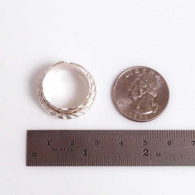 Alternate image for Argentium Sterling Silver Spinner Ring Size 7.75 Ri296