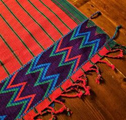 Image for Hand-woven Red Zacualpa Table Runner