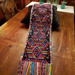 Image for Colorful Guatemalan Huipile Table Runner