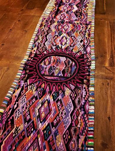Alternate image for Colorful Guatemalan Huipile Table Runner