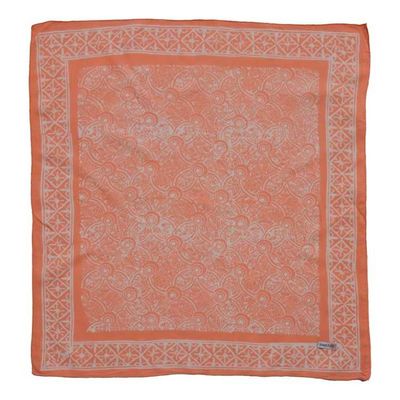 Primary image for Hand Dyed Batik Bandana - Soft Lightweight Cotton, Golden Iris, In Peach Color