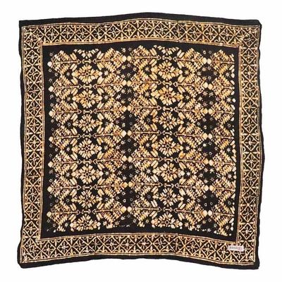 Alternate image for Hand Dyed Batik Bandana, 100% Soft Cotton, Shadow & Soil, Black Brown