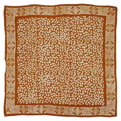 Alternate image for Hand Dyed Batik Bandana, 100% Soft Cotton, Sunrise Mist, Yellow