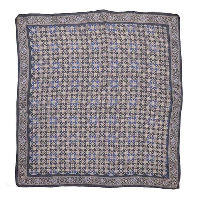 Alternate image for Large 39 Hand Dyed Batik Bandana Charcoal Gray, Size XL Scarf, Oversized