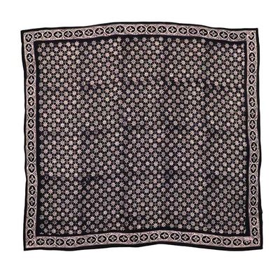 Alternate image for Large 39 Hand Dyed Batik Bandana, 100% Soft Cotton, Black Mirage