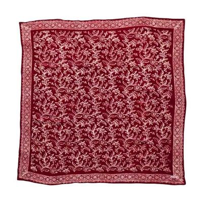 Alternate image for Large 39 Hand Dyed Batik Bandana, 100% Soft Cotton, Cherish, Red, White