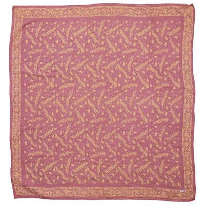 Alternate image for Large 39 Hand Dyed Batik Bandana, 100% Soft Cotton, Pink Lilac
