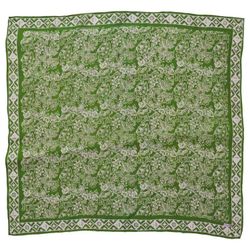 Image for Large 39 Hand Dyed Batik Bandana, 100% Soft Cotton, Green Serenity