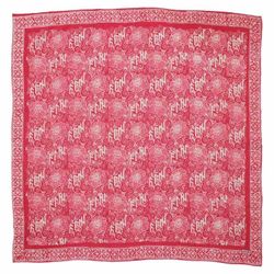 Image for Large 39 Hand Dyed Batik Bandana, 100% Soft Cotton, Giant Padma in pink