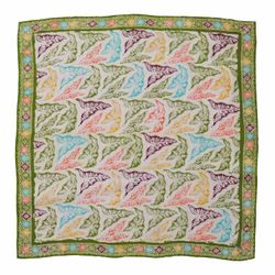 Image for Large 39 Hand Dyed Batik Bandana, 100% Soft Cotton, Tropical Trapestry