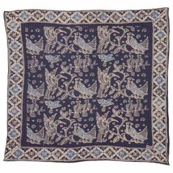 Image for Hand Dyed Batik Bandana, 100% Soft Cotton, Bird Song (BAN0227-4)