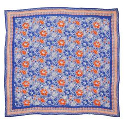 Image for Large 39 Hand Dyed Batik Bandana, 100% Soft Cotton, Sunset Sky