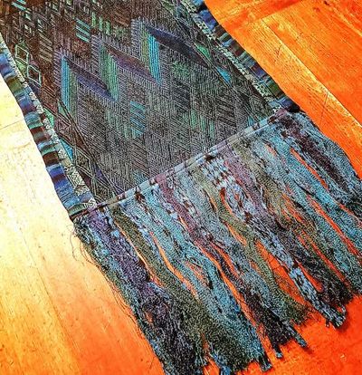 Alternate image for Beautiful Blue Huipile Table Runner