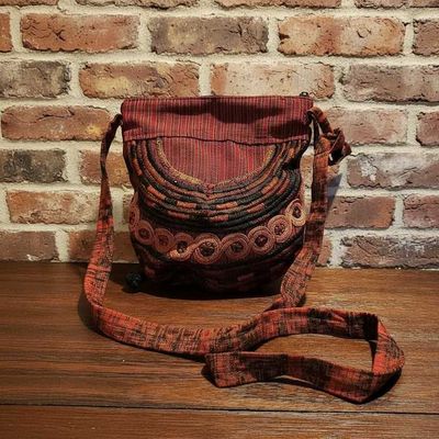 Primary image for Deep Red Guatemalan Embroidered Crossbody Bag