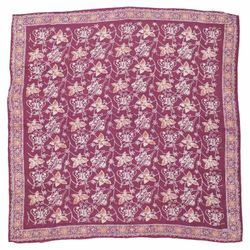 Image for Large 39 Hand Dyed Batik Bandana, 100% Soft Cotton, Royal Flutter