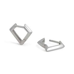 Image for Diamond Shaped Huggie Hoops
