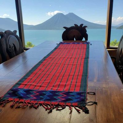 Alternate image for Hand-woven Red Zacualpa Table Runner