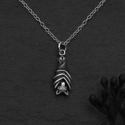 Image for Hanging Bat Necklace