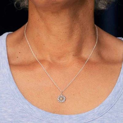 Alternate image for Daisy Necklace with Bronze Center