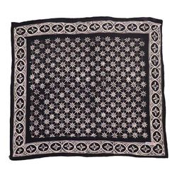Image for Hand Dyed Batik Bandana, 100% Soft Cotton, Black Mirage