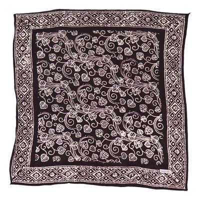 Primary image for Hand Dyed Batik Bandana, 100% Soft Cotton, Charmed Canopy, Black
