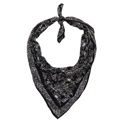 Alternate image for Large 39 Hand Dyed Batik Bandana, 100% Soft Cotton, Black Dark Blue, Wings
