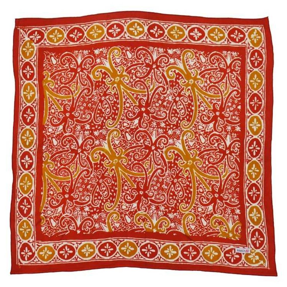 Hand Dyed Batik Bandana, 100% Soft Cotton, BAN0240