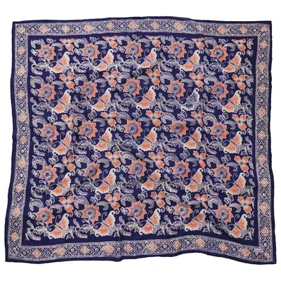 Alternate image for Large 39 Hand Dyed Batik Bandana, 100% Soft Cotton, Passion Flutter