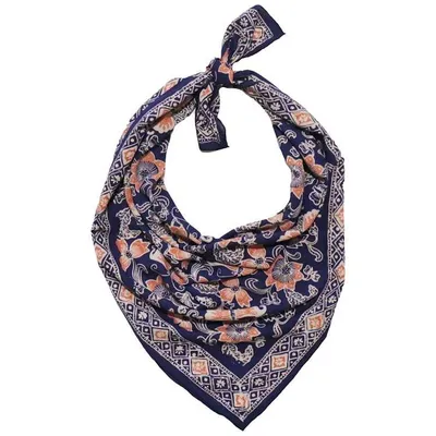 Alternate image for Large 39 Hand Dyed Batik Bandana, 100% Soft Cotton, Passion Flutter