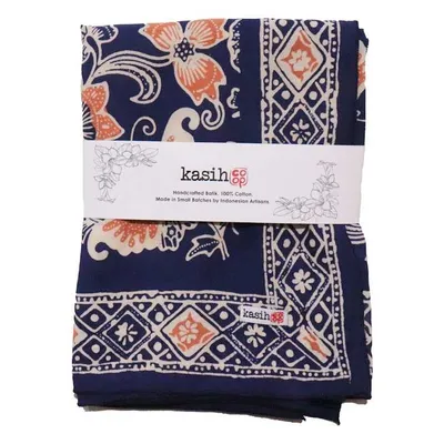 Alternate image for Large 39 Hand Dyed Batik Bandana, 100% Soft Cotton, Passion Flutter