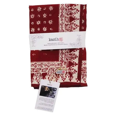 Alternate image for Large 39 Hand Dyed Batik Bandana, 100% Soft Cotton, Celebration