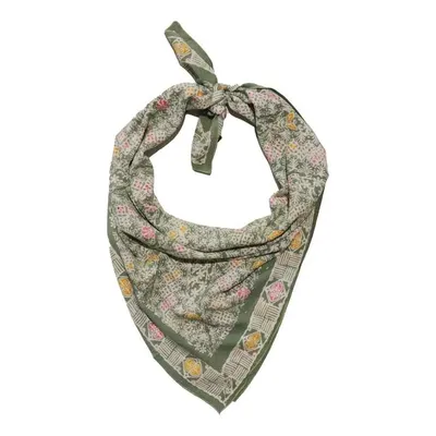 Alternate image for Large 39 Hand Dyed Batik Bandana, 100% Soft Cotton, Pastel Heaven, Green, Gray