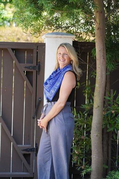 Alternate image for Large 39 Hand Dyed Batik Bandana, 100% Soft Cotton, Boulder, Blue