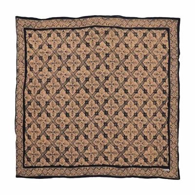 Alternate image for Large 39, Hand Dyed Batik Bandana, Harvest, Brown Black, Oversized, XL