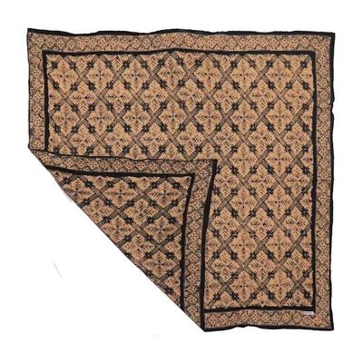 Alternate image for Large 39, Hand Dyed Batik Bandana, Harvest, Brown Black, Oversized, XL