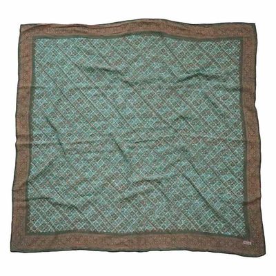 Alternate image for Large 39 Hand Dyed Batik Bandana, 100% Soft Cotton, Leaf Grid