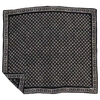 Alternate image for Large 39 Hand Dyed Batik Bandana, 100% Soft Cotton, Black Mirage
