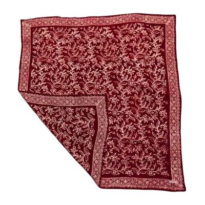 Alternate image for Large 39 Hand Dyed Batik Bandana, 100% Soft Cotton, Cherish, Red, White