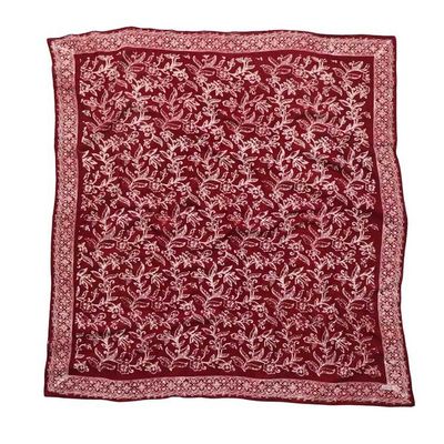 Alternate image for Large 39 Hand Dyed Batik Bandana, 100% Soft Cotton, Cherish, Red, White