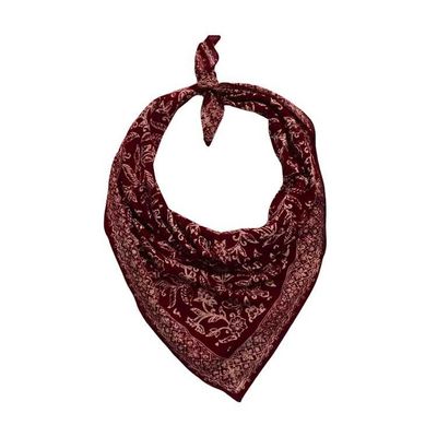 Alternate image for Large 39 Hand Dyed Batik Bandana, 100% Soft Cotton, Cherish, Red, White