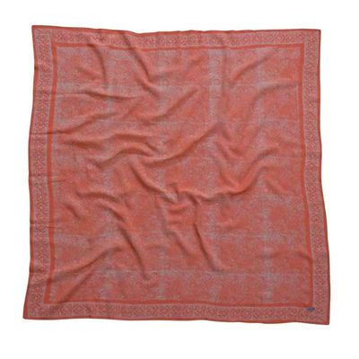 Alternate image for Large 39 Hand Dyed Batik Bandana, 100% Soft Cotton Voile, Golden Iris, Peach, Pink