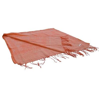 Alternate image for Handmade Batik Scarf - Soft Cotton - Golden Iris